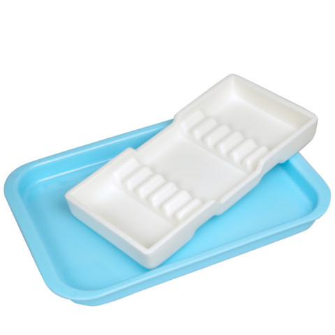 'Instrument trays made of plastic'