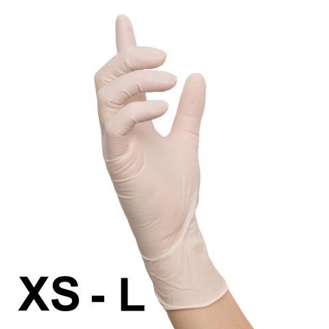 'Latex Premium Grip Gloves 100 pcs'
