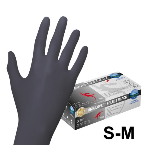 'Latex-Handschuhe SCHWARZ 100 Stück'