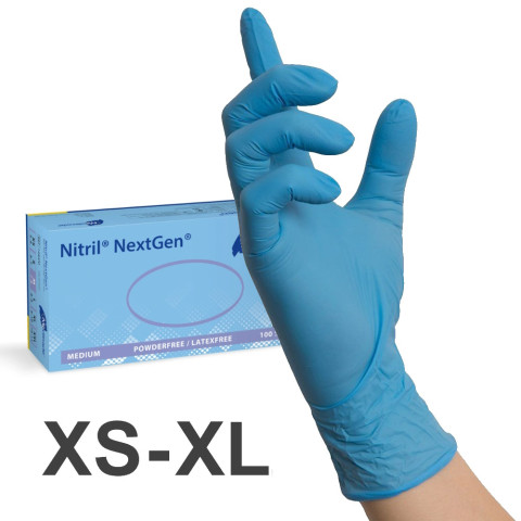 'Nitril BLAU Gloves, 100 pcs'