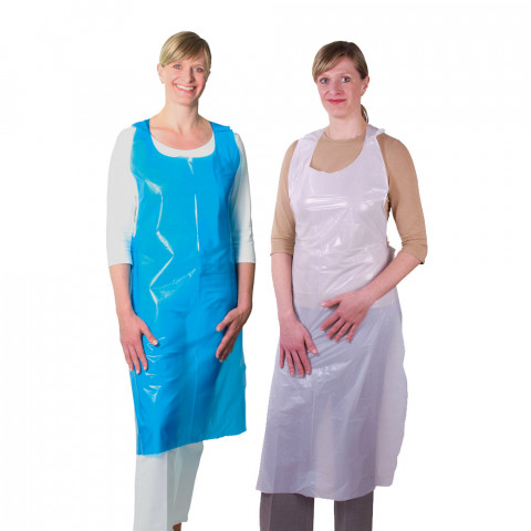 'Disposable aprons made of PE'