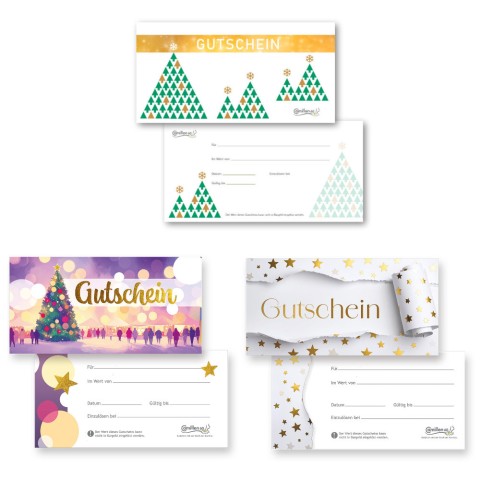 'Gutscheine weihnachtlich, 20 Stück'