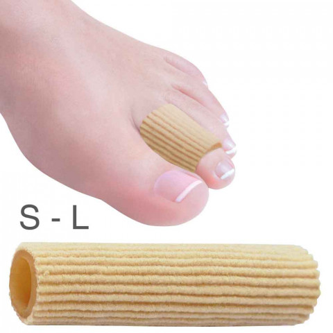 'HydroGel Gel Tube Toe Protector (Ribbed)'