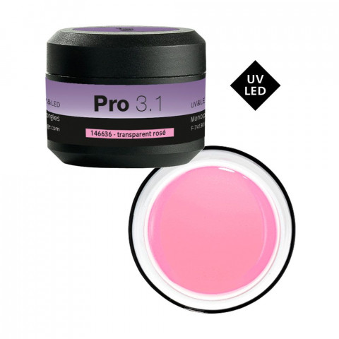 'Peggy Sage Pro 3.1 1-Phasen-Gel UV/LED  transparent rosa  15 g'