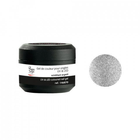 'Peggy Sage UV&LED -Gel scintillant argent  5g'