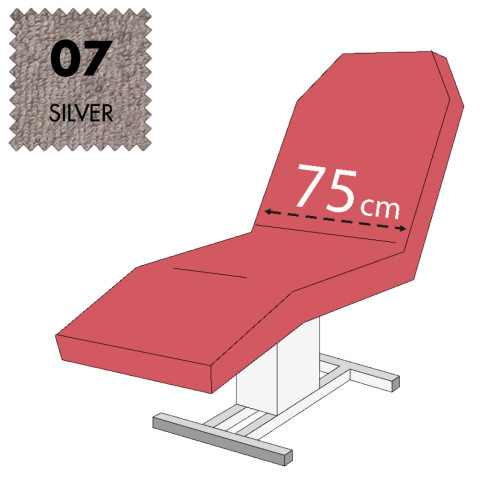 'Massageliegenbezug, Frottee - 07 silver'