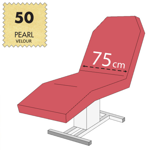 'Massageliegenbezug, Velour - 50 pearl'