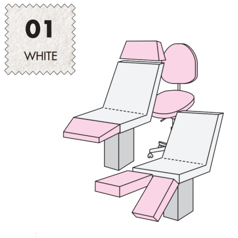 'Hockerbezug Mega, Frottee - 01 white'
