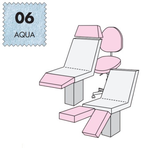 'Hockerbezug Mega, Frottee - 06 aqua'