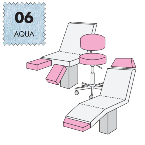 'Hockerbezug Maxi, Frottee - 06 aqua'