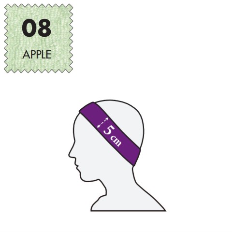 'Stirnband Standard 5 Stück, Frottee - 08 apple'