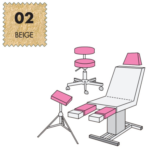 'Hockerbezug Medium, Frottee - 02 beige'