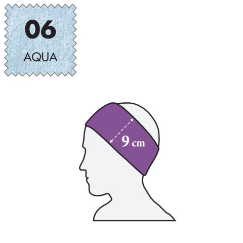 'Stirnband Maxi 5 Stück, Frottee - 06 aqua'