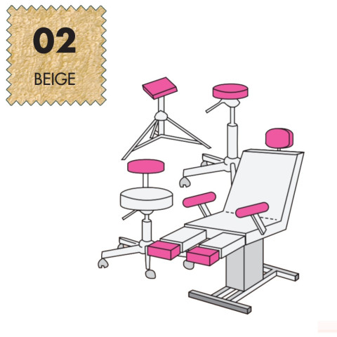 'Hockerbezug Mini, Frottee - 02 beige'