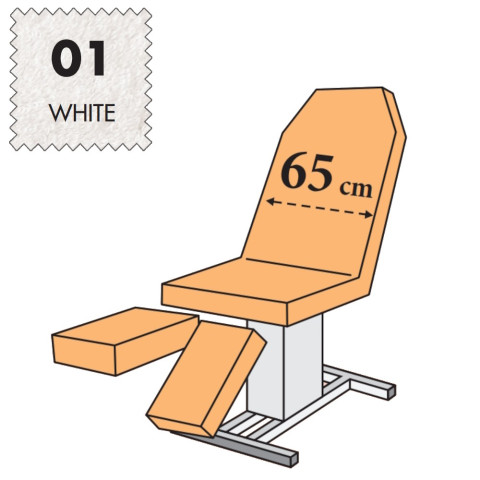 'Set - Pediküreliegenbezug, Frottee - 01 white'