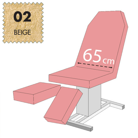 'Set - Pediküreliegenbezug, Frottee - 02 beige'
