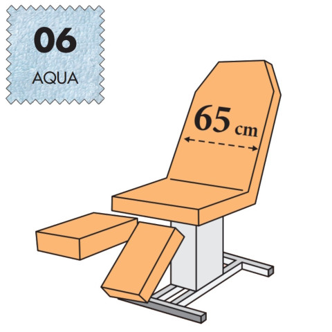 'Set - Pediküreliegenbezug, Frottee - 06 aqua'