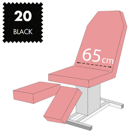 'Set - Pediküreliegenbezug, Frottee - 20 black'