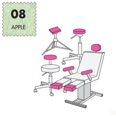 Hockerbezug Mini, Frottee - 08 apple