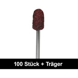 'Abrasive Caps ECO 5 mm extra coarse, 100 pieces + mandrel'