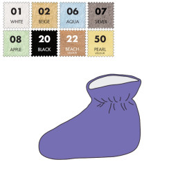 'Studio-Fuß-Packs (2 dick gefütterte Fußwärmer)'