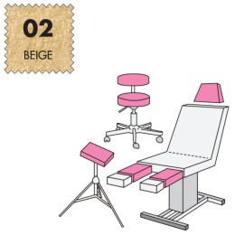 'Hockerbezug Medium, Frottee - 02 beige'