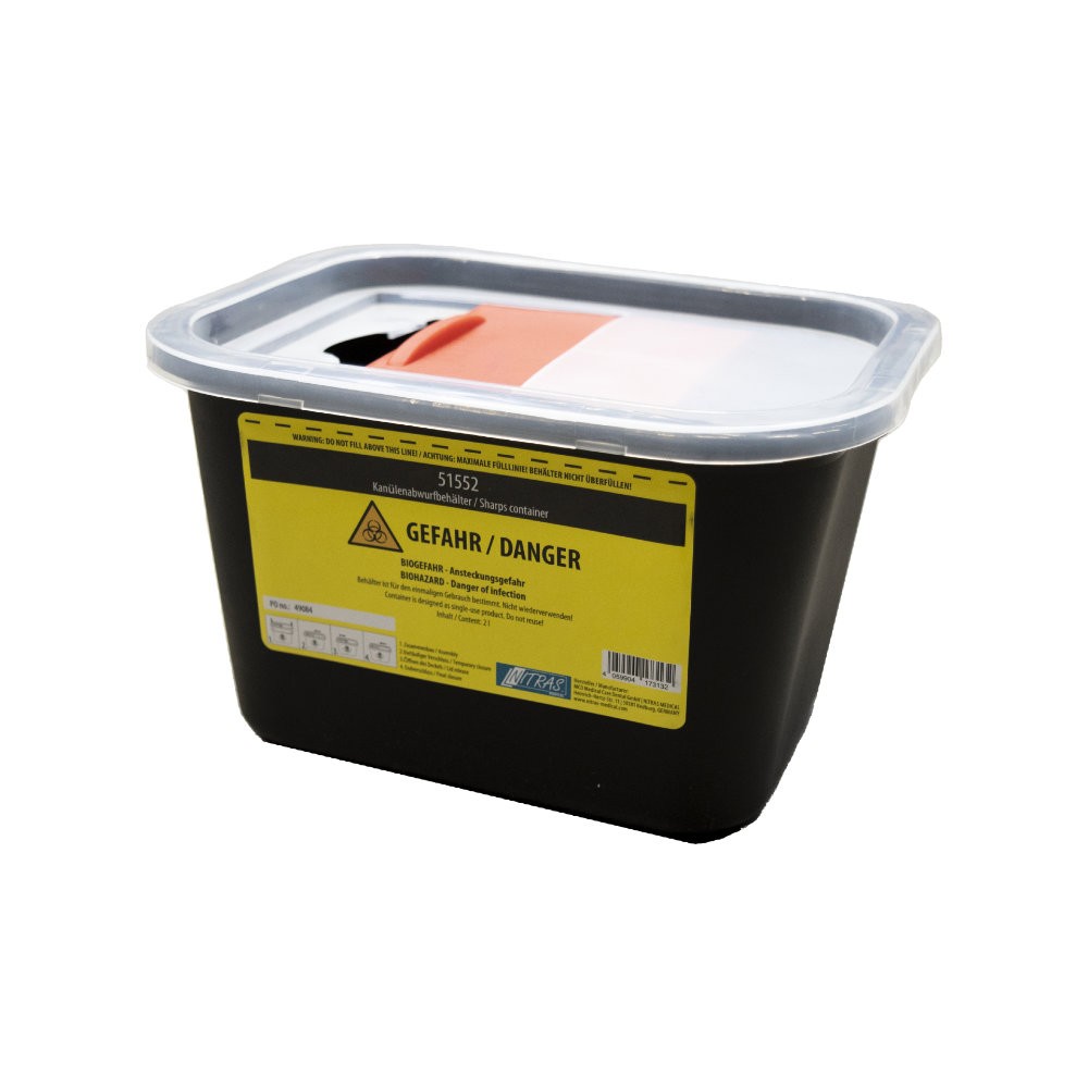 Entsorgungsbox 2000 ml für Klingen & Kanülen
