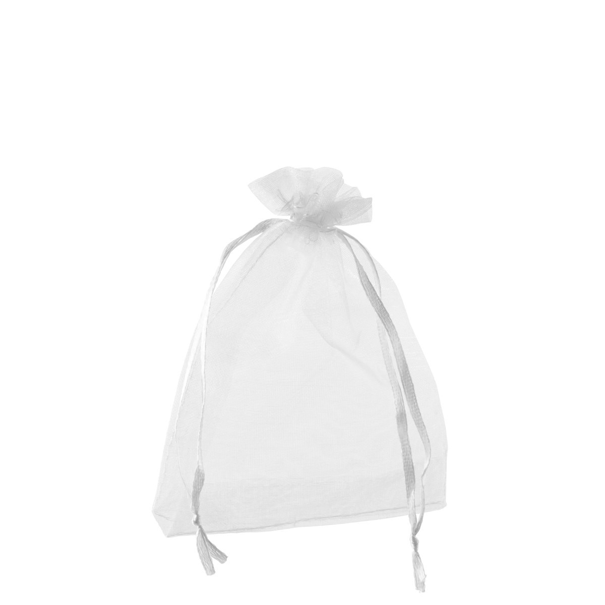 Organza bag white, 10 x 15 cm (50 pieces)
