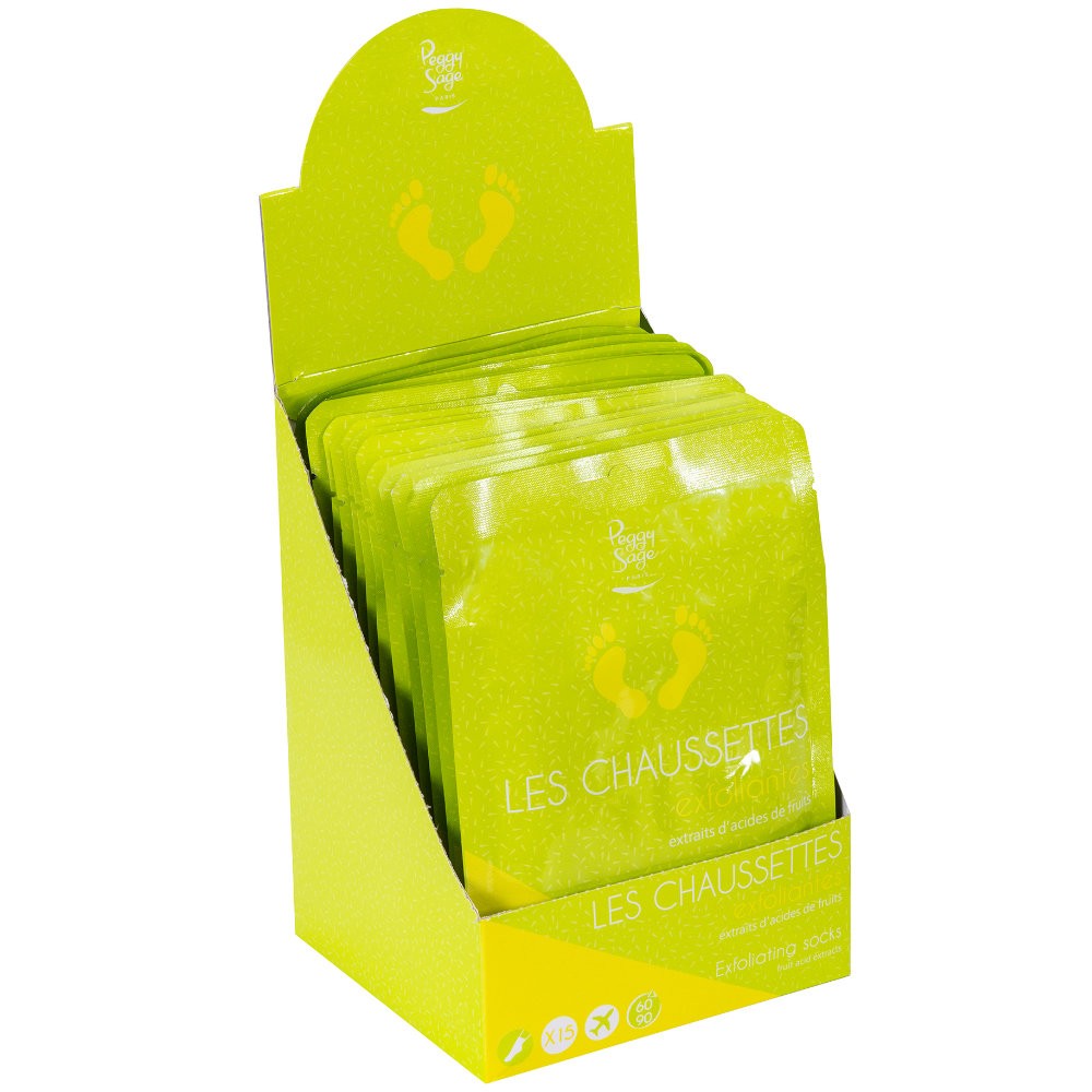 Peggy Sage Display 15 x Peeling-Socken